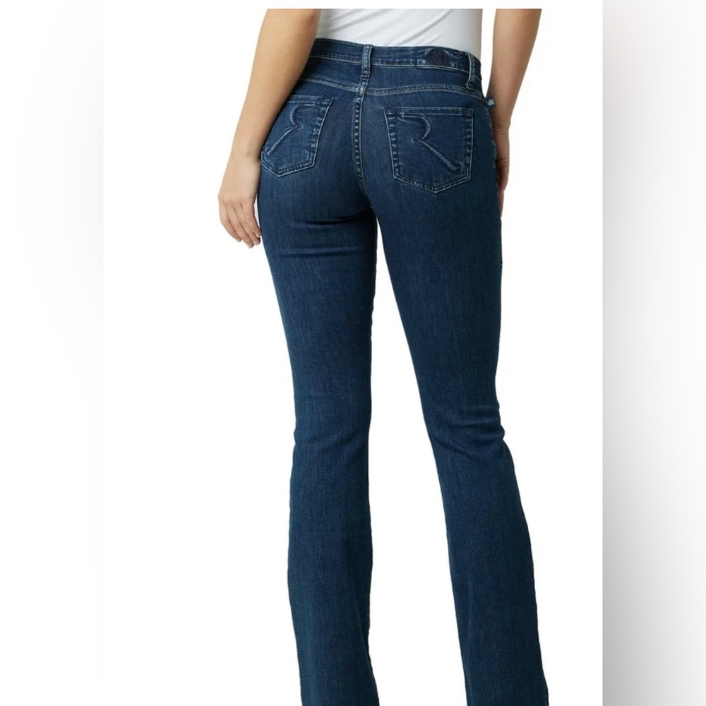 Rock & Republic Kasandra Bootcut Dark Denim Jeans Stretch Chic Edgy (Size 6L) - Picture 2 of 14